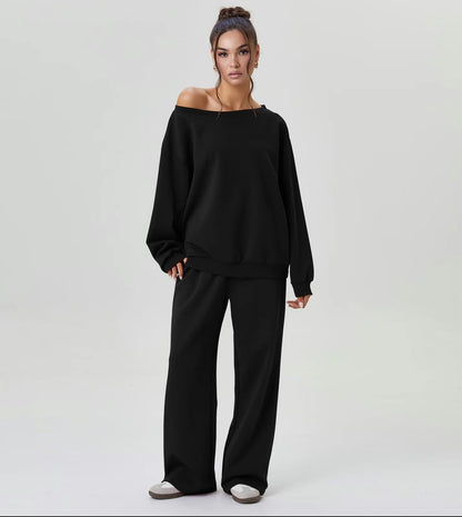 Off Shoulder 2 Piece Lounge Set