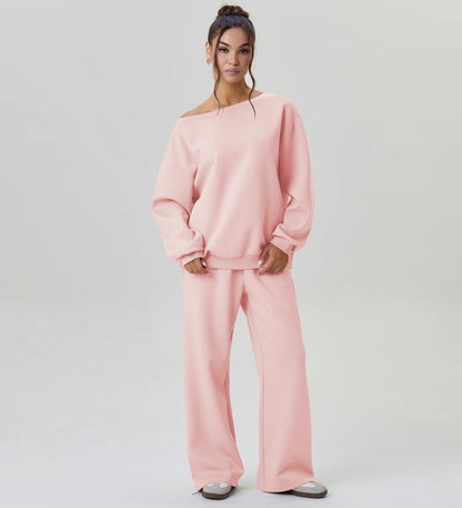 Off Shoulder 2 Piece Lounge Set