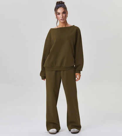 Off Shoulder 2 Piece Lounge Set